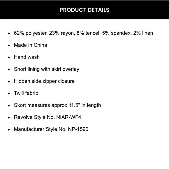 NIA Serenity set - both skort and corset top - Picture 5 of 5